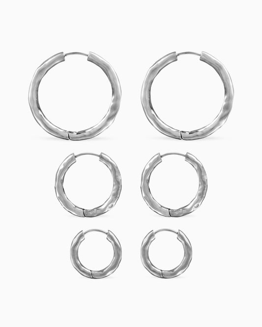 Orion Hoop Earrings Set-Ear Hoops- Gold - - Ask & Embla