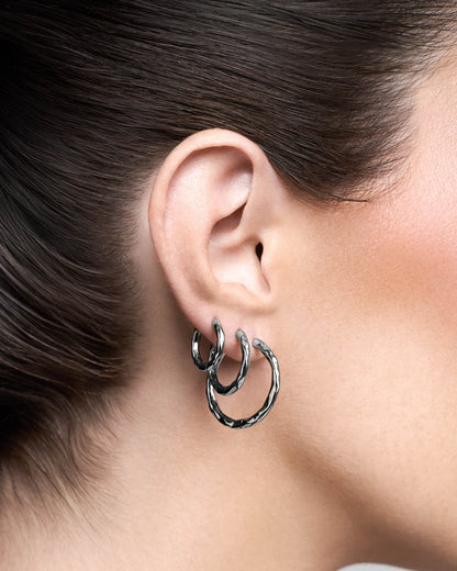 Orion Hoop Earrings Set-Ear Hoops- Gold - - Ask & Embla