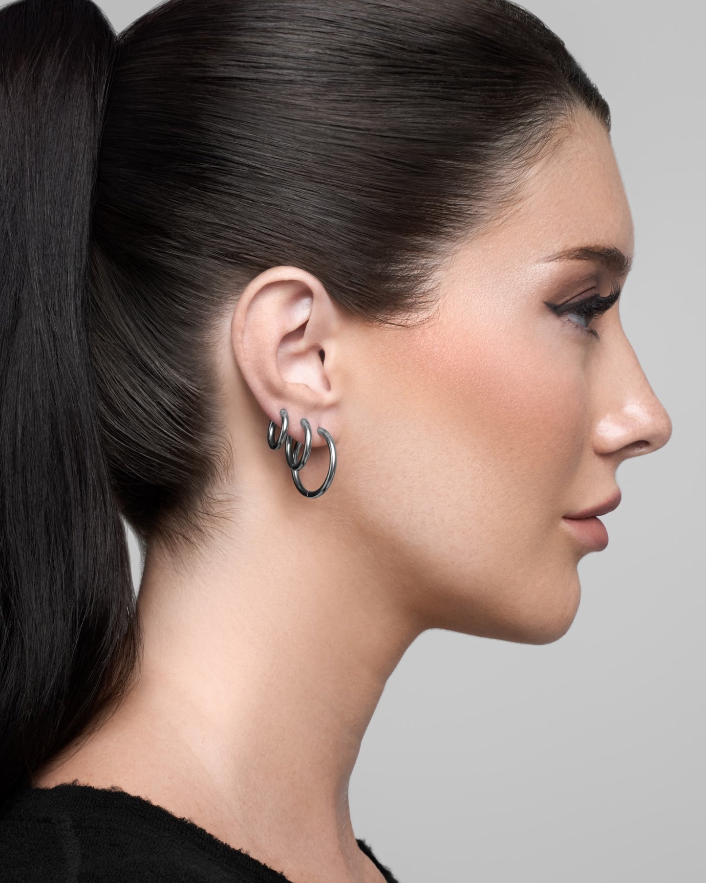 Tria Hoop Earrings Set (Pack of 3)-Ear Hoops- Gold - Pack of 3 - Ask & Embla