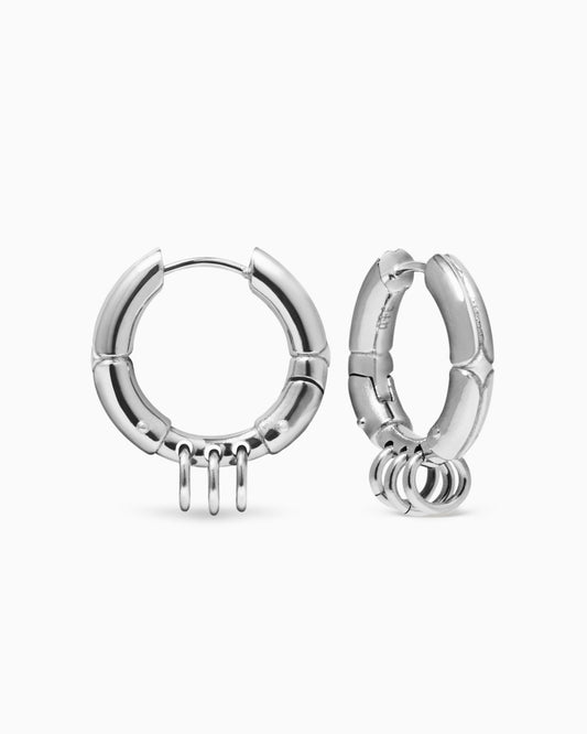 Odyssey Earrings-Ear Hoops- Silver - - Ask & Embla