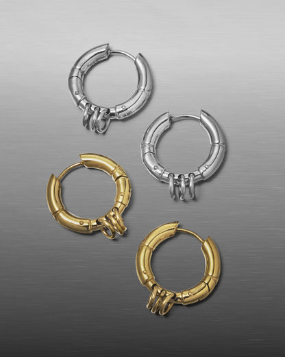 Odyssey Earrings-Ear Hoops- Gold - - Ask & Embla