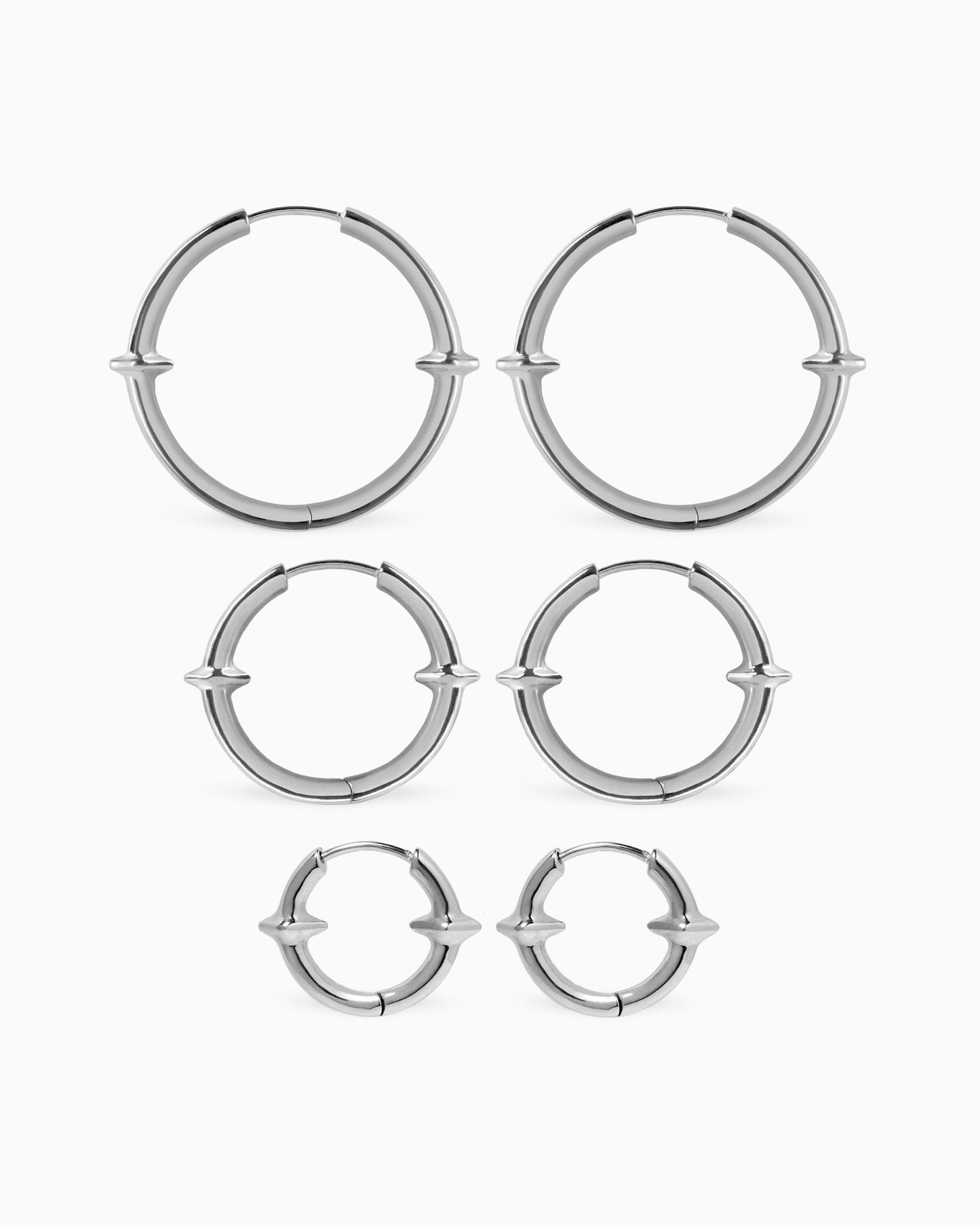 Qria Hoop Earrings Set-Ear Hoops- Gold - - Ask & Embla