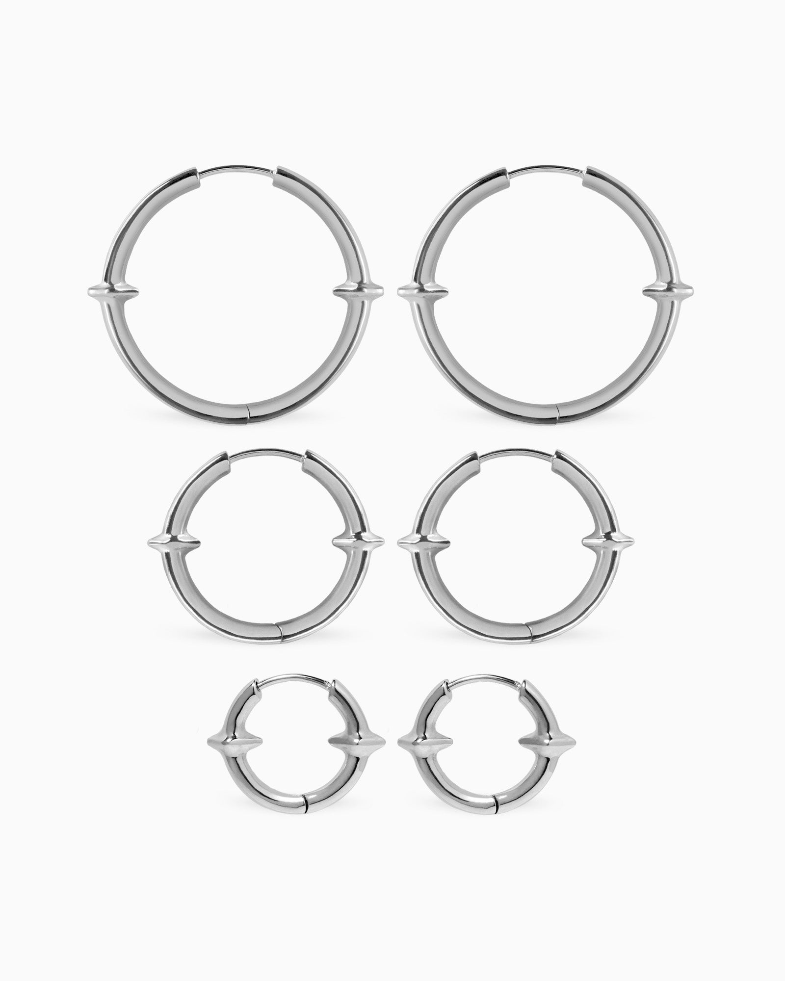 Qria Hoop Earrings Set-Ear Hoops- Gold - - Ask & Embla