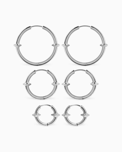 Qria Hoop Earrings Set-Ear Hoops- Gold - - Ask & Embla