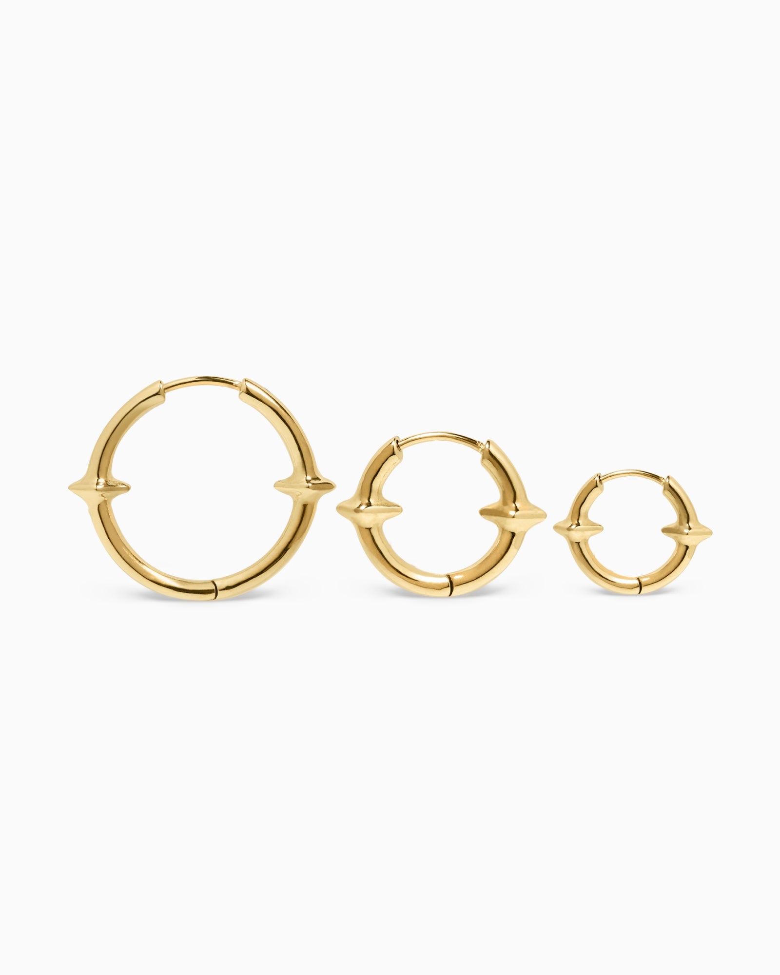 Qria Hoop Earrings Set-Ear Hoops- Gold - - Ask & Embla