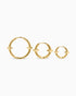 Qria Hoop Earrings Set-Ear Hoops- Gold - - Ask & Embla