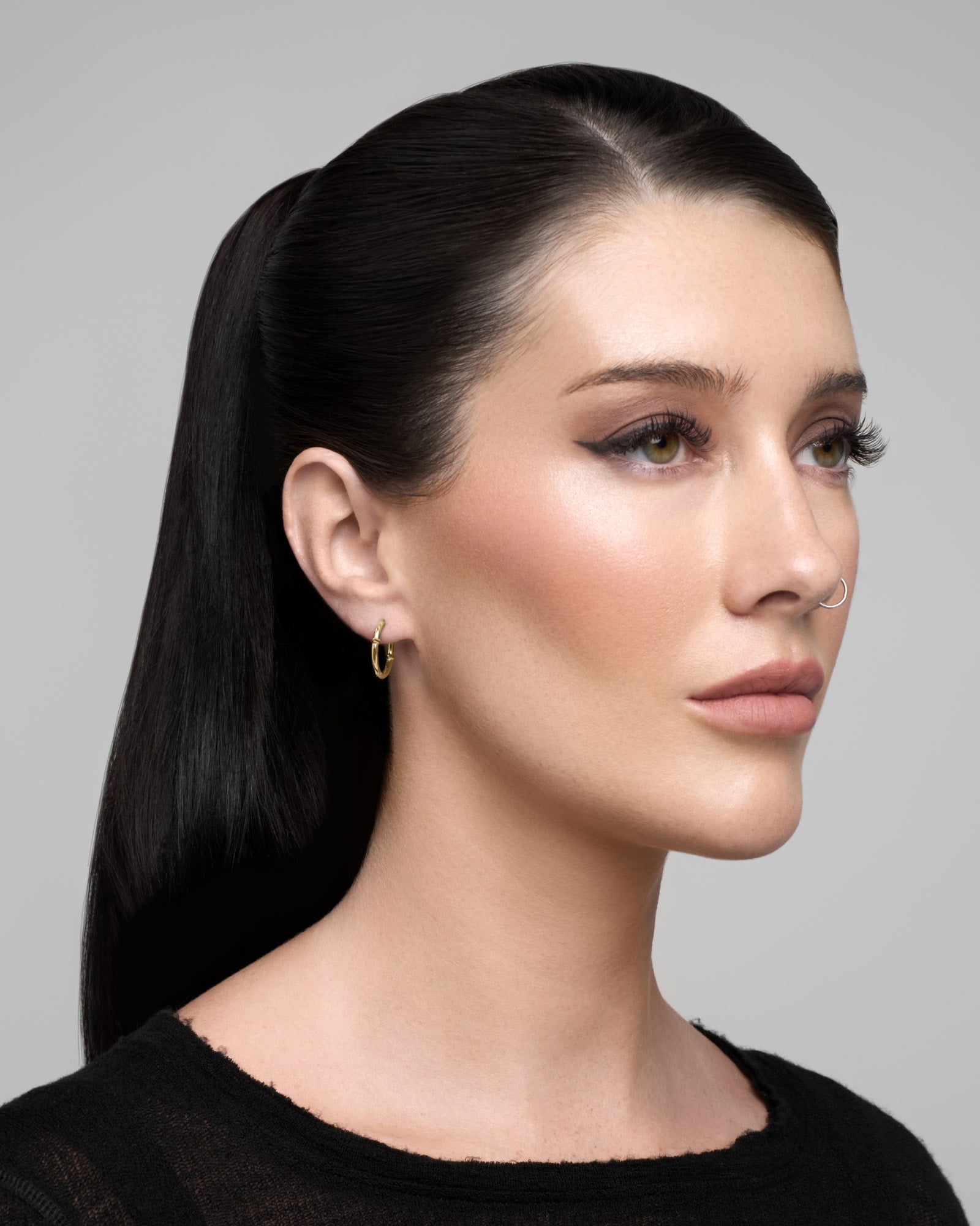 Qria Hoop Earrings Set-Ear Hoops- Gold - - Ask & Embla