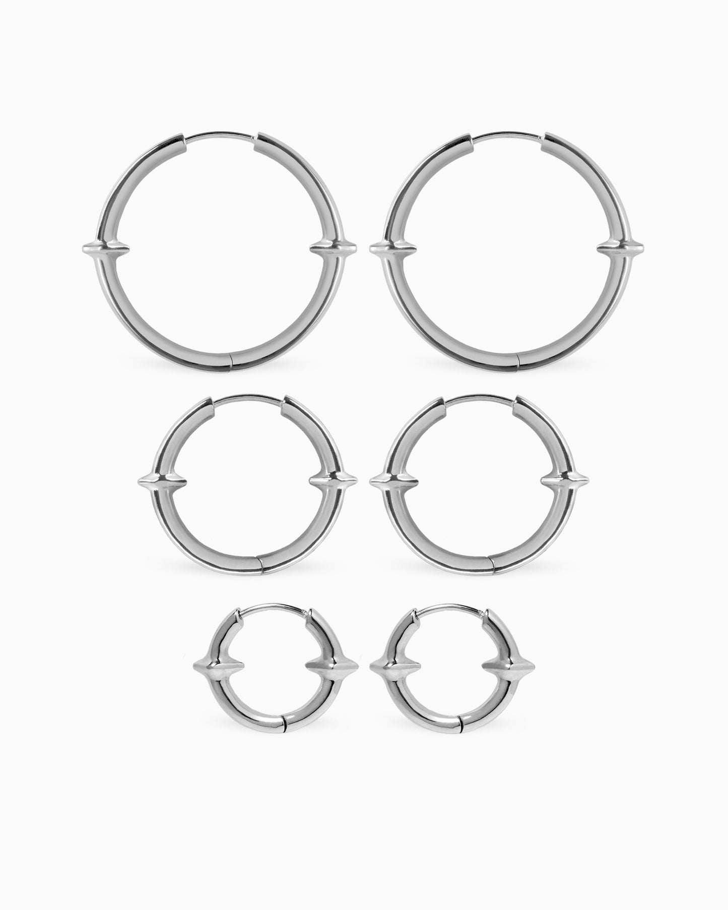 Qria Hoop Earrings Set-Ear Hoops- Gold - - Ask & Embla