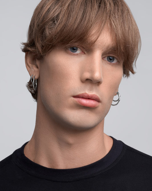 Qria Hoop Earrings Set-Ear Hoops- Gold - - Ask & Embla