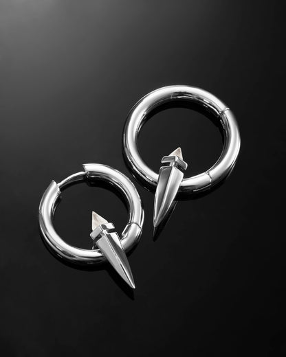 Aether Earrings-Ear Hoops- Silver - - Ask & Embla