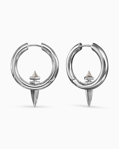 Aether Earrings-Ear Hoops- Silver - - Ask & Embla