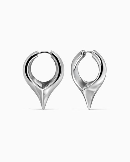 Vox Blade Earrings-Ear Hoops- Silver - - Ask & Embla