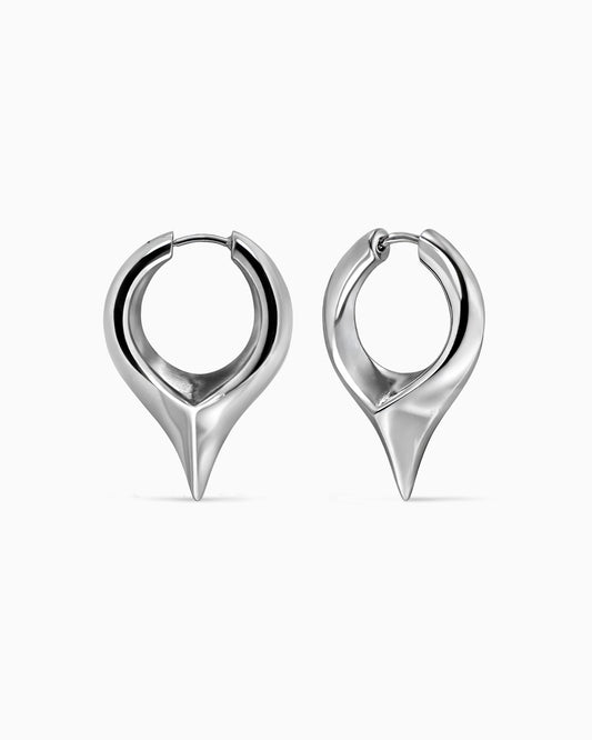 Vox Blade Earrings-Ear Hoops- Silver - - Ask & Embla