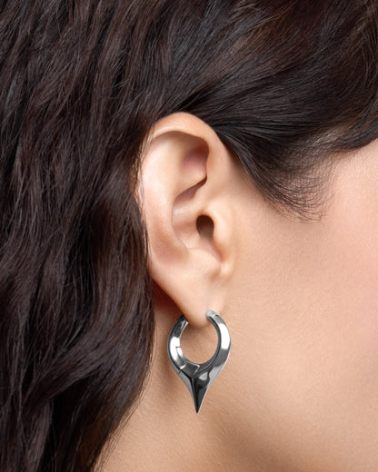 Vox Blade Earrings-Ear Hoops- Silver - - Ask & Embla