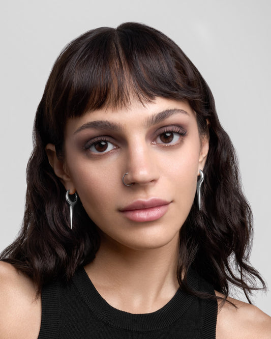 Vox Spear Earrings-Ear Hoops- Silver - - Ask & Embla