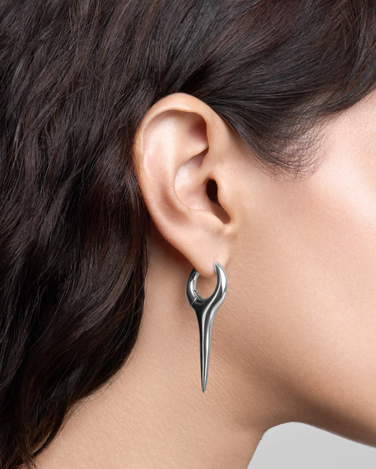 Vox Spear Earrings-Ear Hoops- Silver - - Ask & Embla