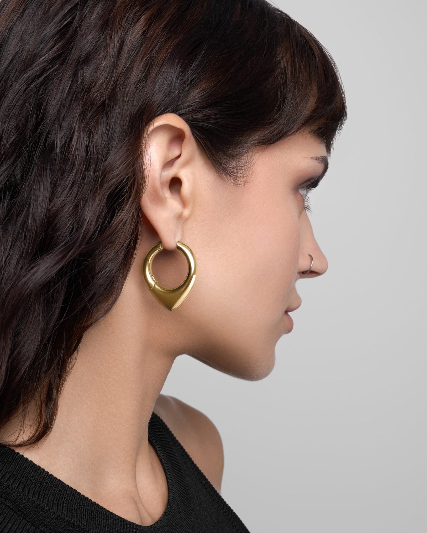 Vox Mega Earrings-Ear Hoops- Gold - - Ask & Embla