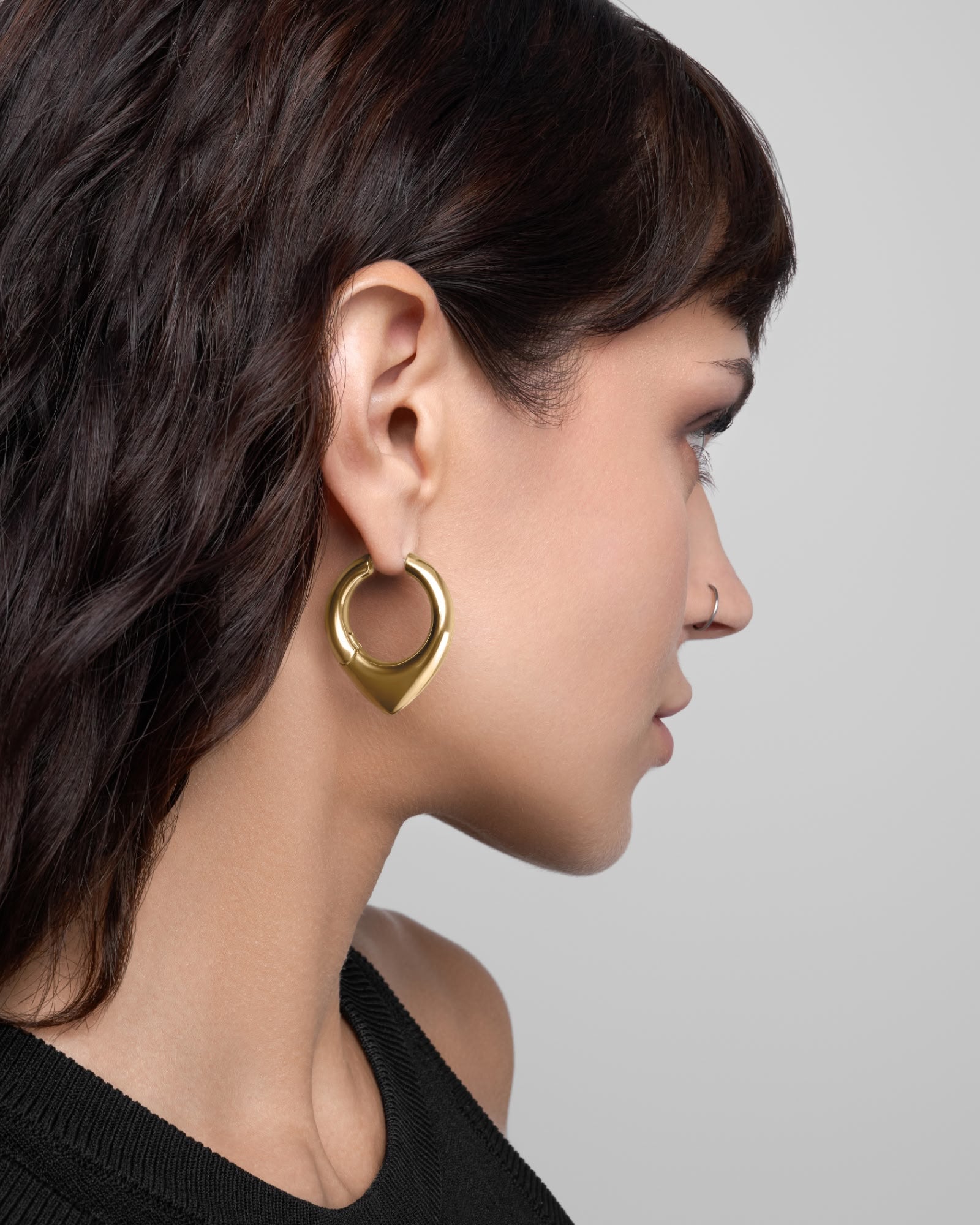 Vox Mega Earrings-Ear Hoops- Gold - - Ask & Embla