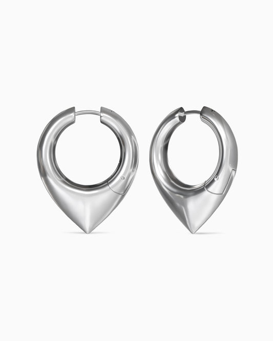 Vox Mega Earrings-Ear Hoops- Silver - - Ask & Embla