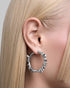 Noctis earrings-Ear Hoops- Silver - - Ask & Embla