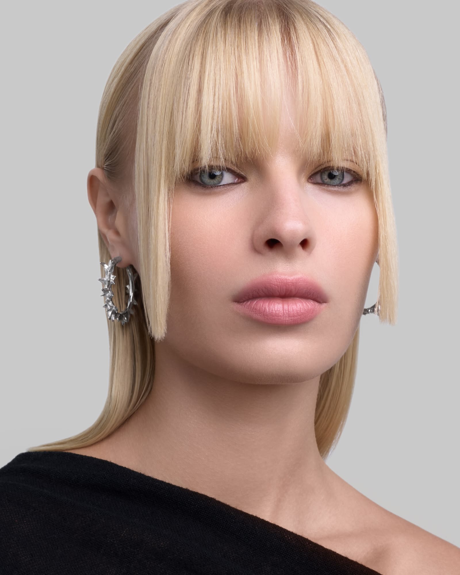 Noctis earrings-Ear Hoops- Silver - - Ask & Embla