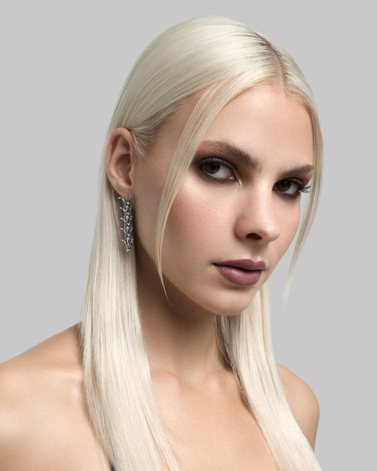 Vertebrae earrings-Ear Hoops- Silver - - Ask & Embla