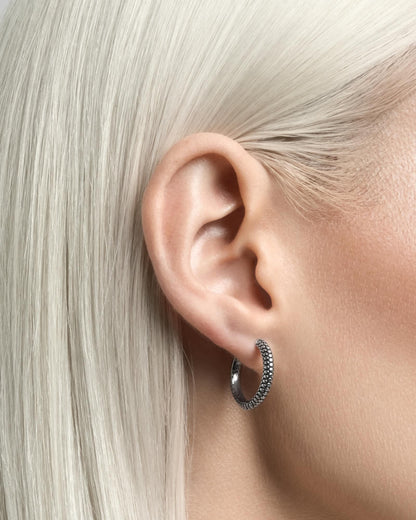 Sin Serpent hoop earrings - medium