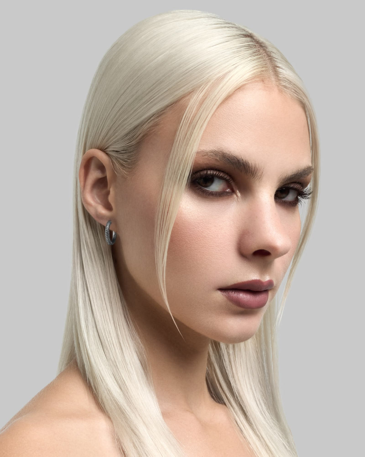 Sin Serpent hoop earrings - medium