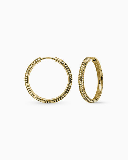 Sin Serpent hoop earrings - large