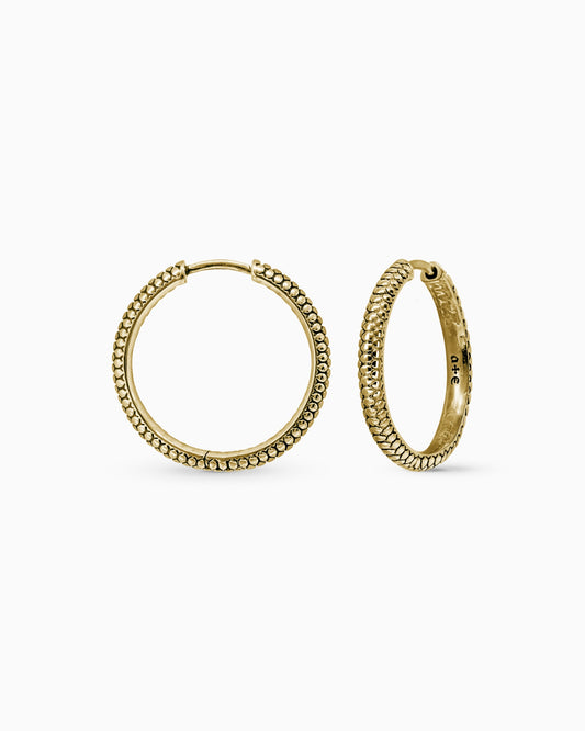 Sin Serpent hoop earrings - large