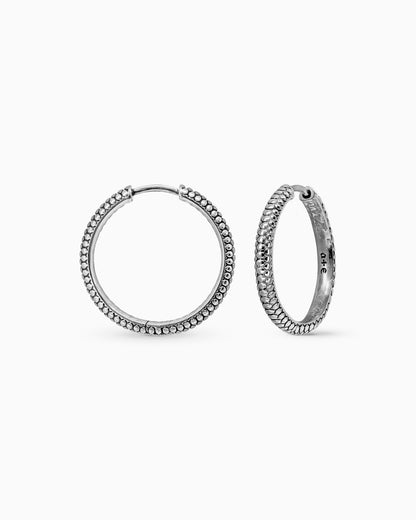 Sin Serpent hoop earrings - large