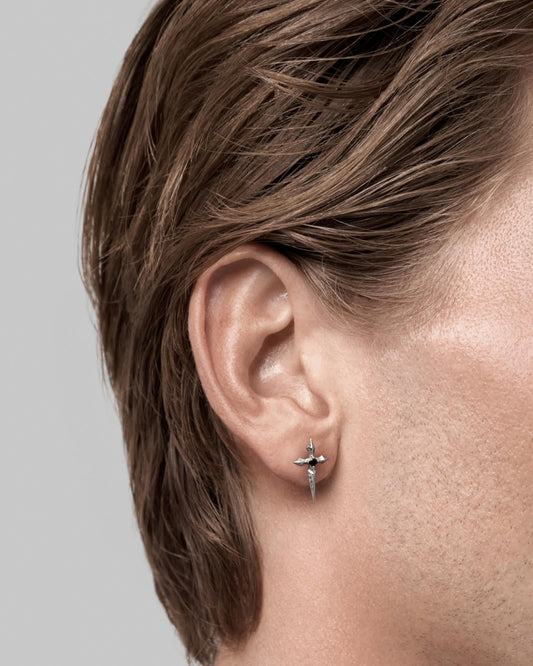 Mercy stud earrings - 925 silver-Ear Studs- Silver - - Ask & Embla