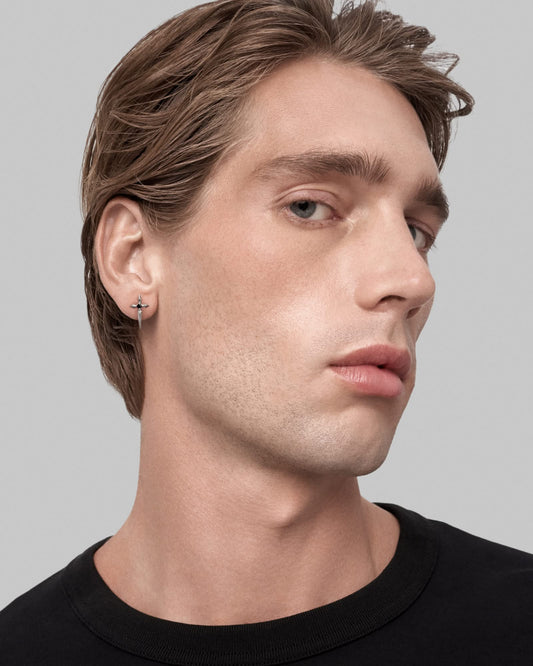 Mercy stud earrings - 925 silver-Ear Studs- Silver - - Ask & Embla