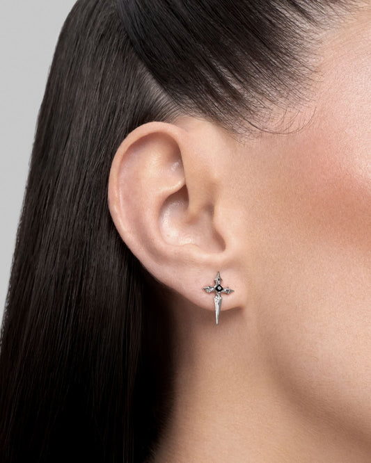 Mercy stud earrings - 925 silver-Ear Studs- Silver - - Ask & Embla