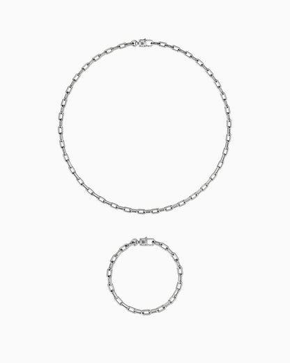 Exe necklace and bracelet set