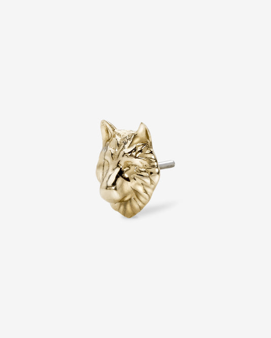 Fenrir Threadless End (14K Gold)-Threadless Ends- - - Ask & Embla