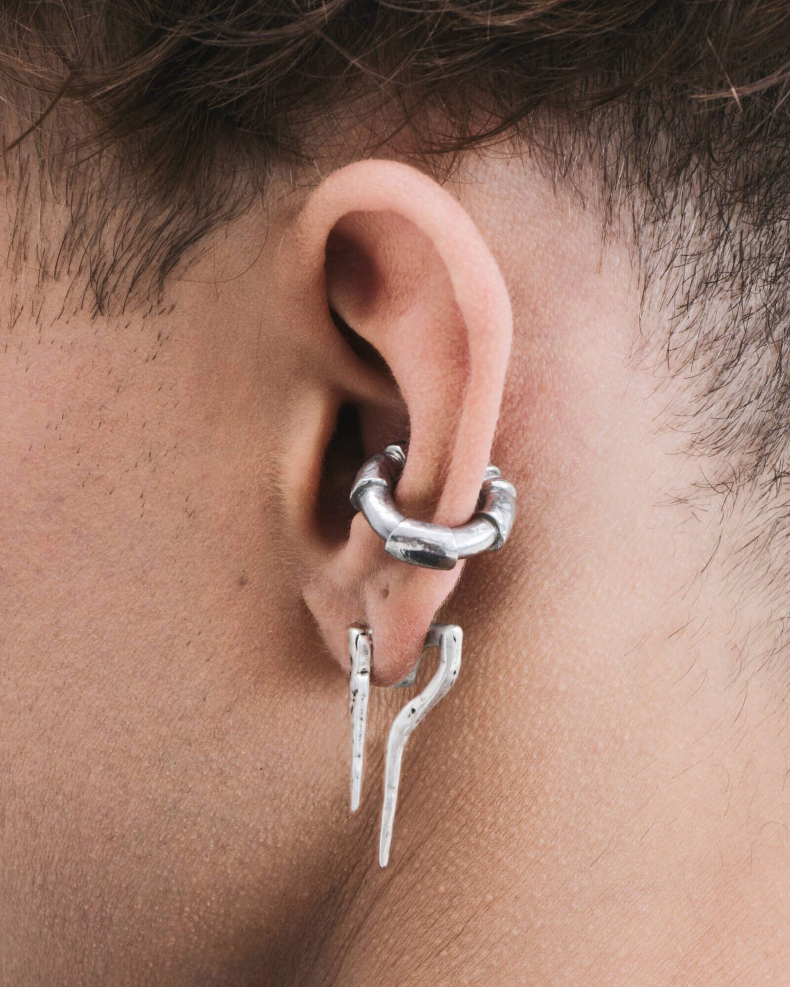 Single Feather Leaf Earring Best Men Earrings New Wave Guys Conch Hoop  Piercing Without Piercing Male Jewelry | Fruugo CZ