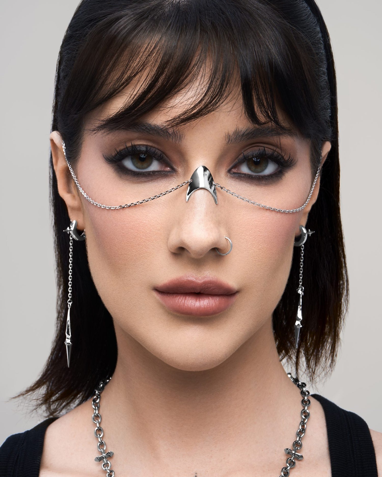 HERESIA Face Chain-Face Jewelry- Silver - - Ask & Embla