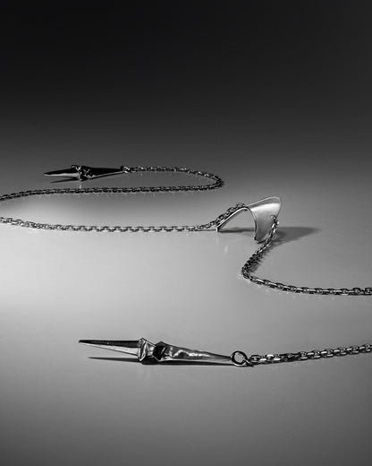 HERESIA Face Chain-Face Jewelry- Silver - - Ask & Embla