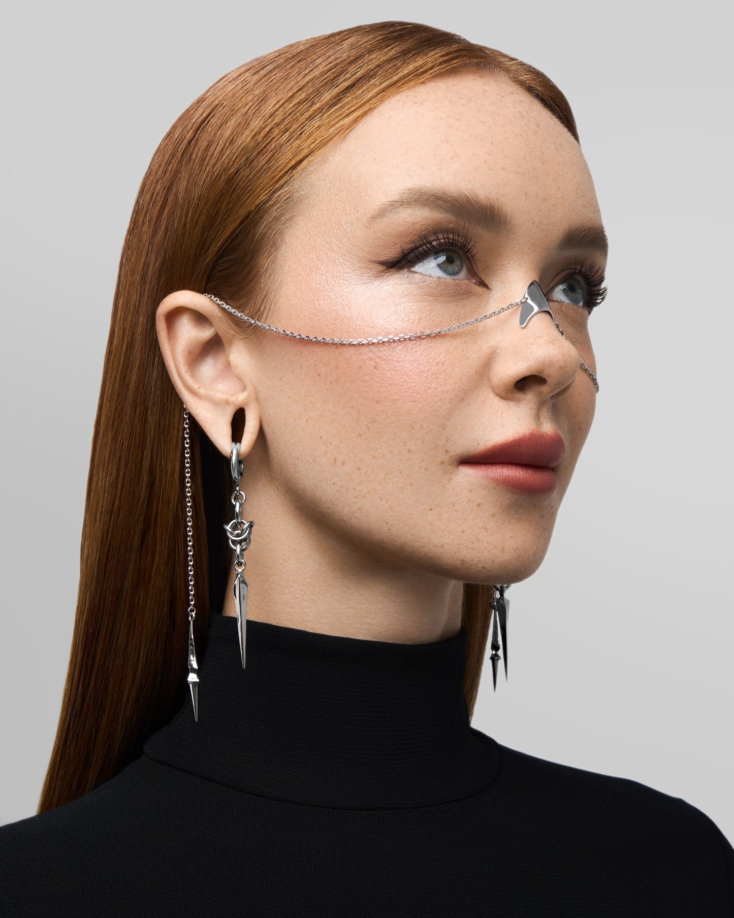 HERESIA Face Chain-Face Jewelry- Silver - - Ask & Embla