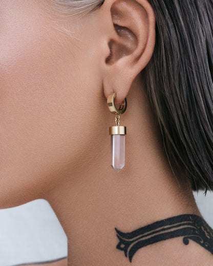 Crystal Bullet Earrings