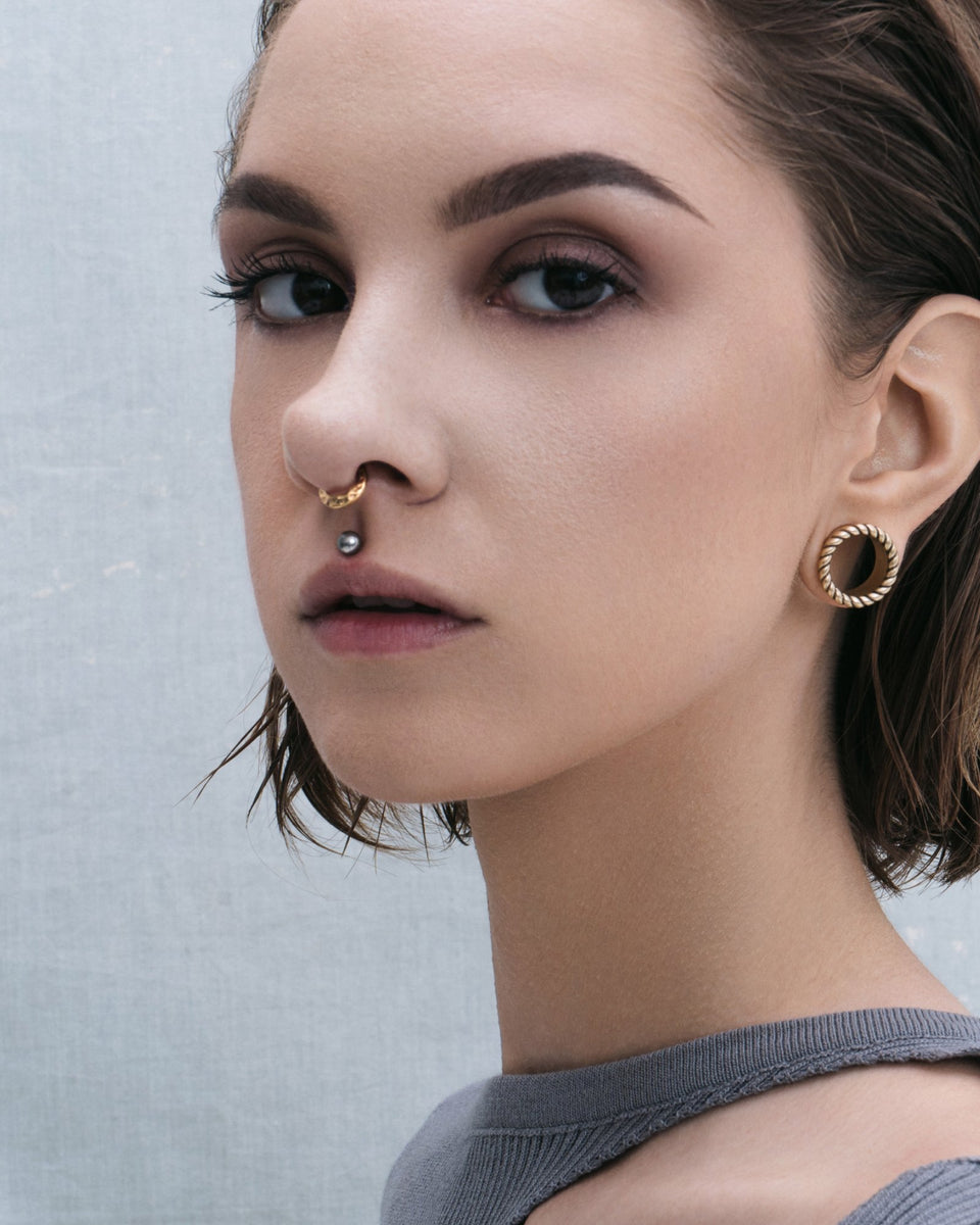 Hale Hammered Ring Clicker | Body Jewelry | Septum Ring