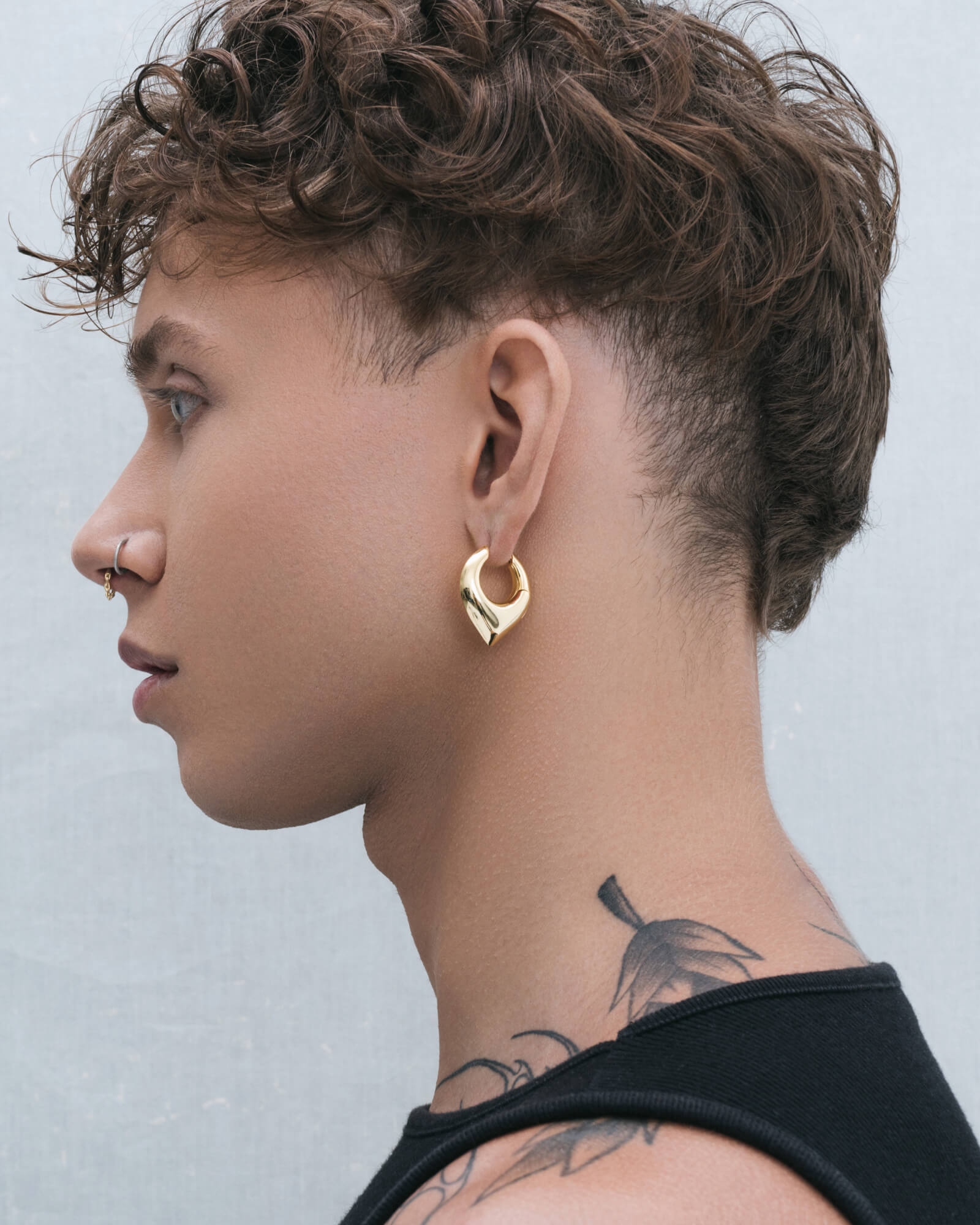 Vox Spear Earrings-Ear Hoops- Gold - - Ask & Embla