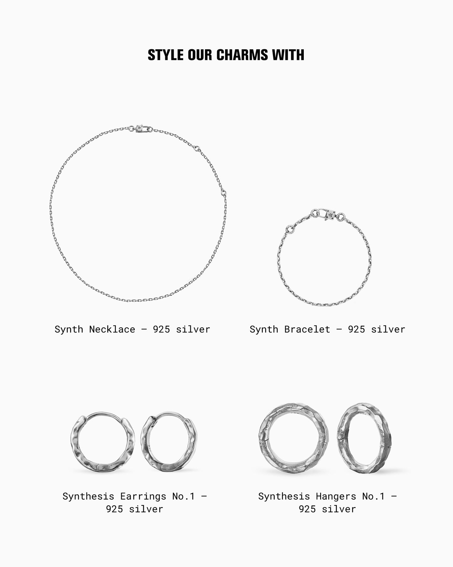 Blackletter Charms - Z-Charms- Silver - - Ask & Embla