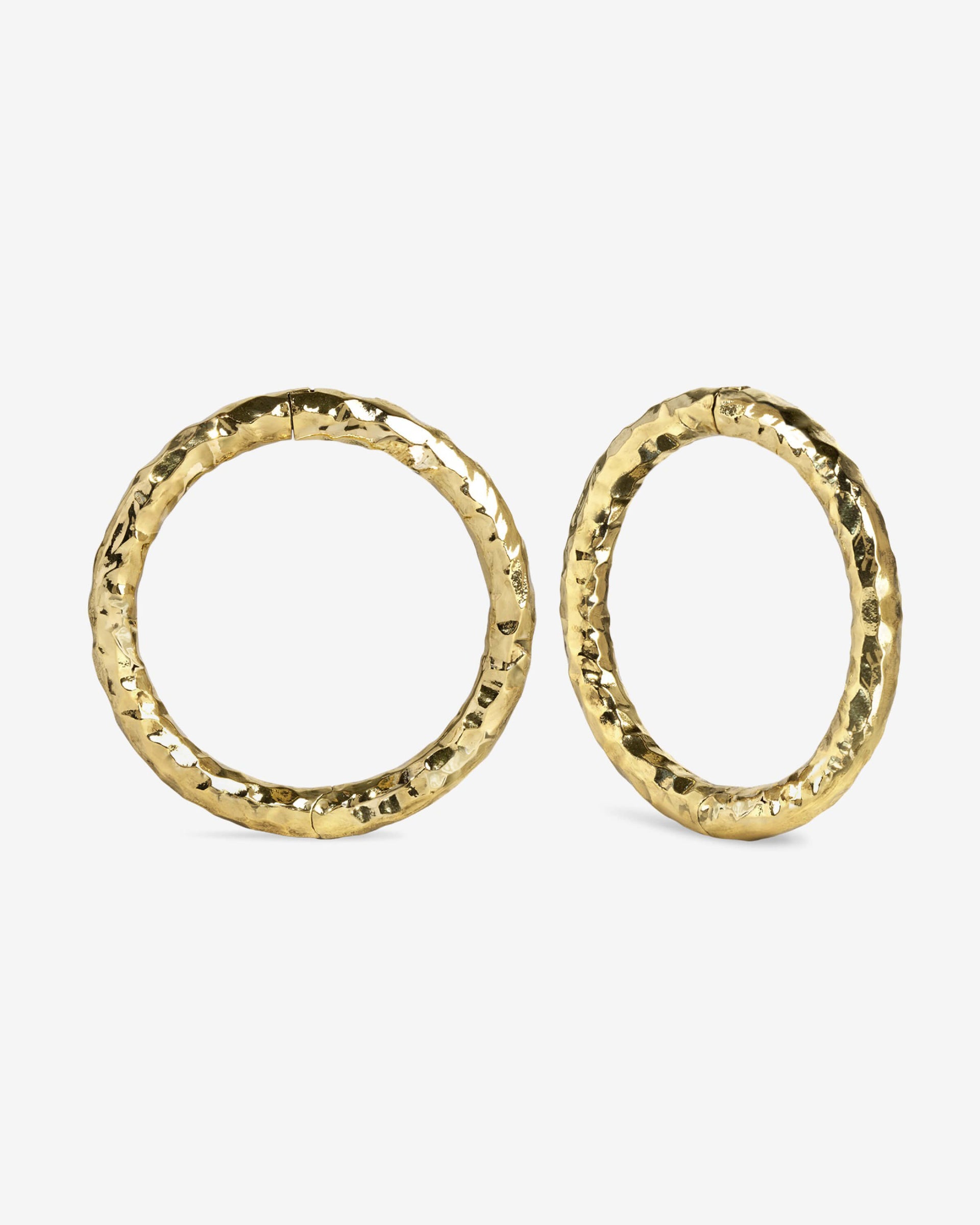 Classic Halo Hangers (3 Sizes) in Medium (6g) - Gold - Stretched Ear Jewelry by Ask & Embla