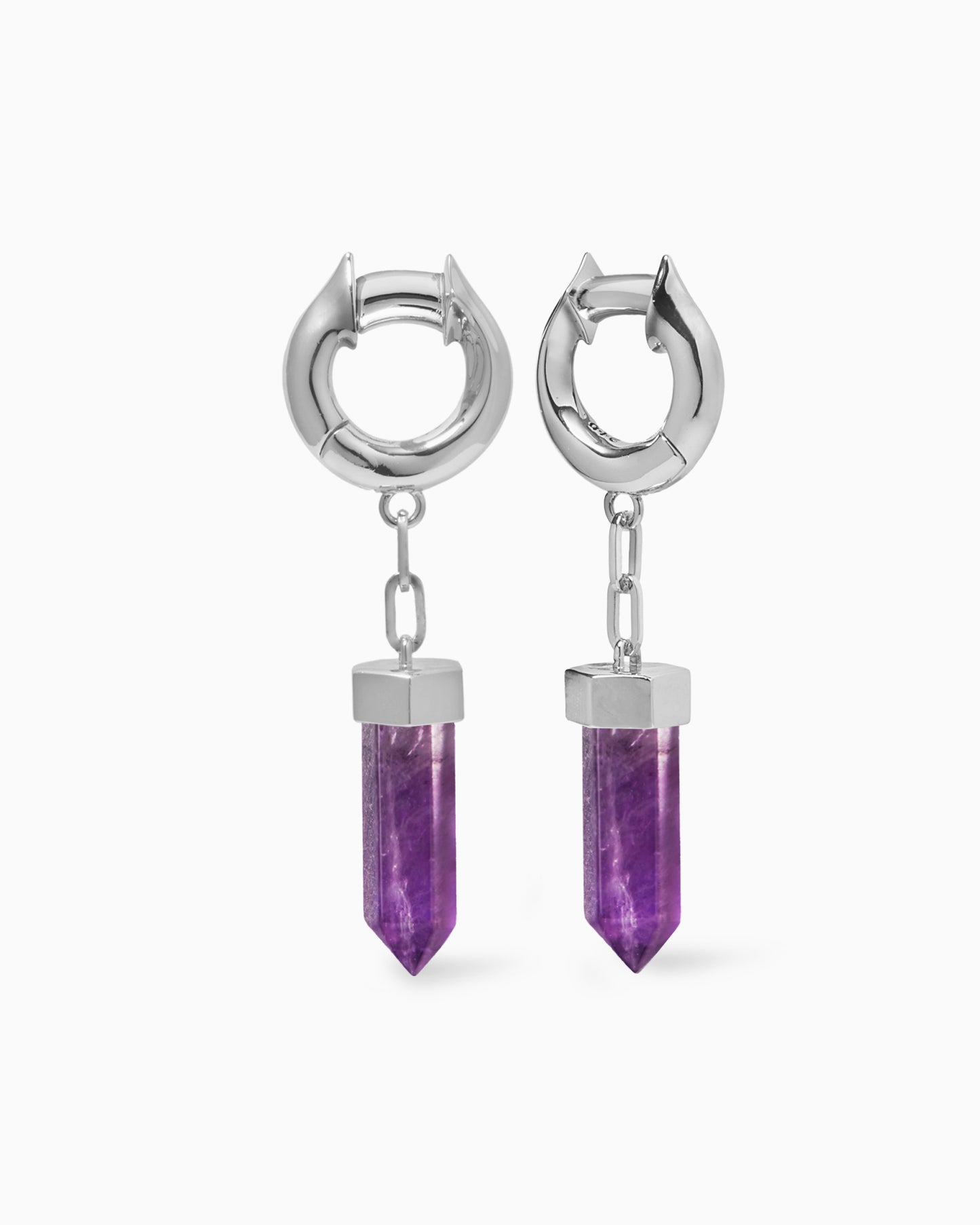 Elixir Crystal Hangers-Clicker Hangers- Silver - Amethyst - Ask & Embla