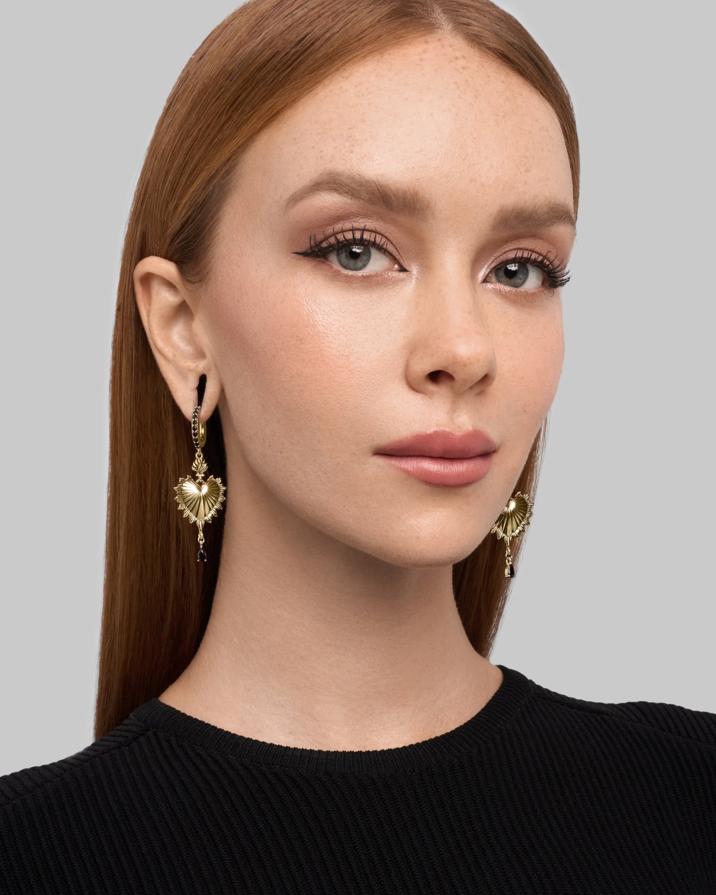 Sacred Heart Eternal Hangers-Clicker Hangers- Gold - - Ask & Embla