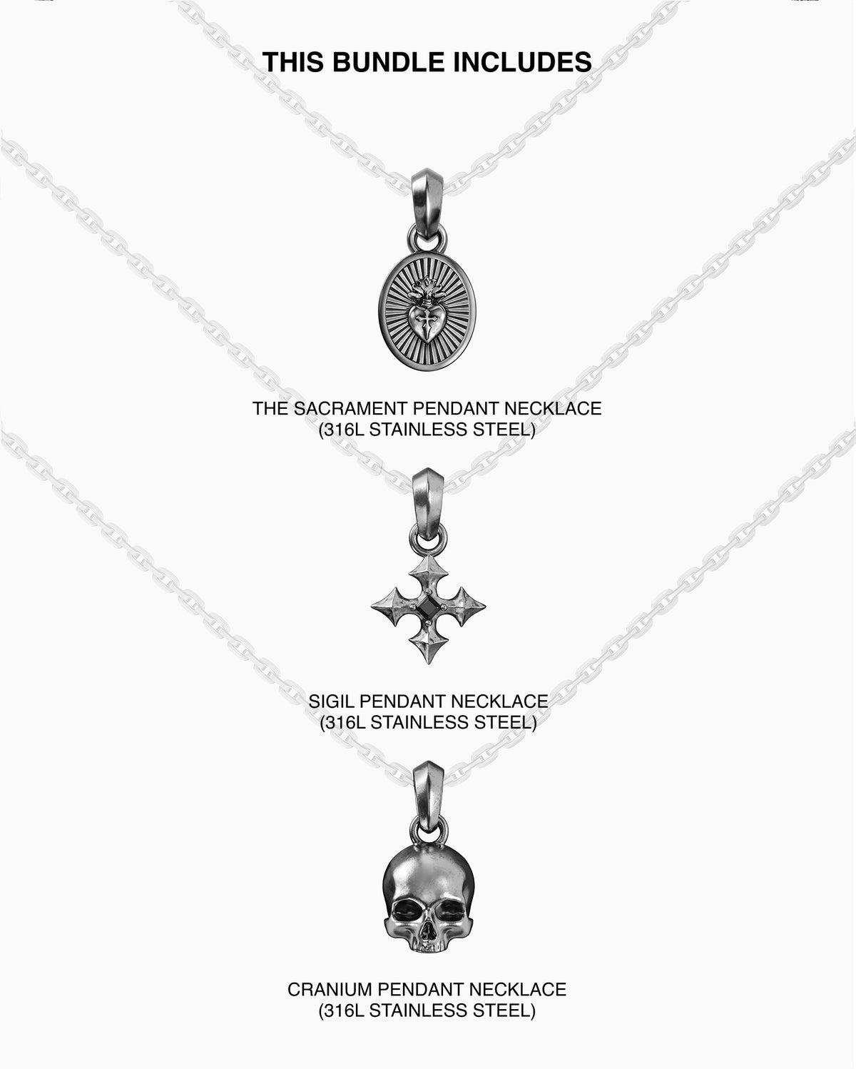 Creed necklace set