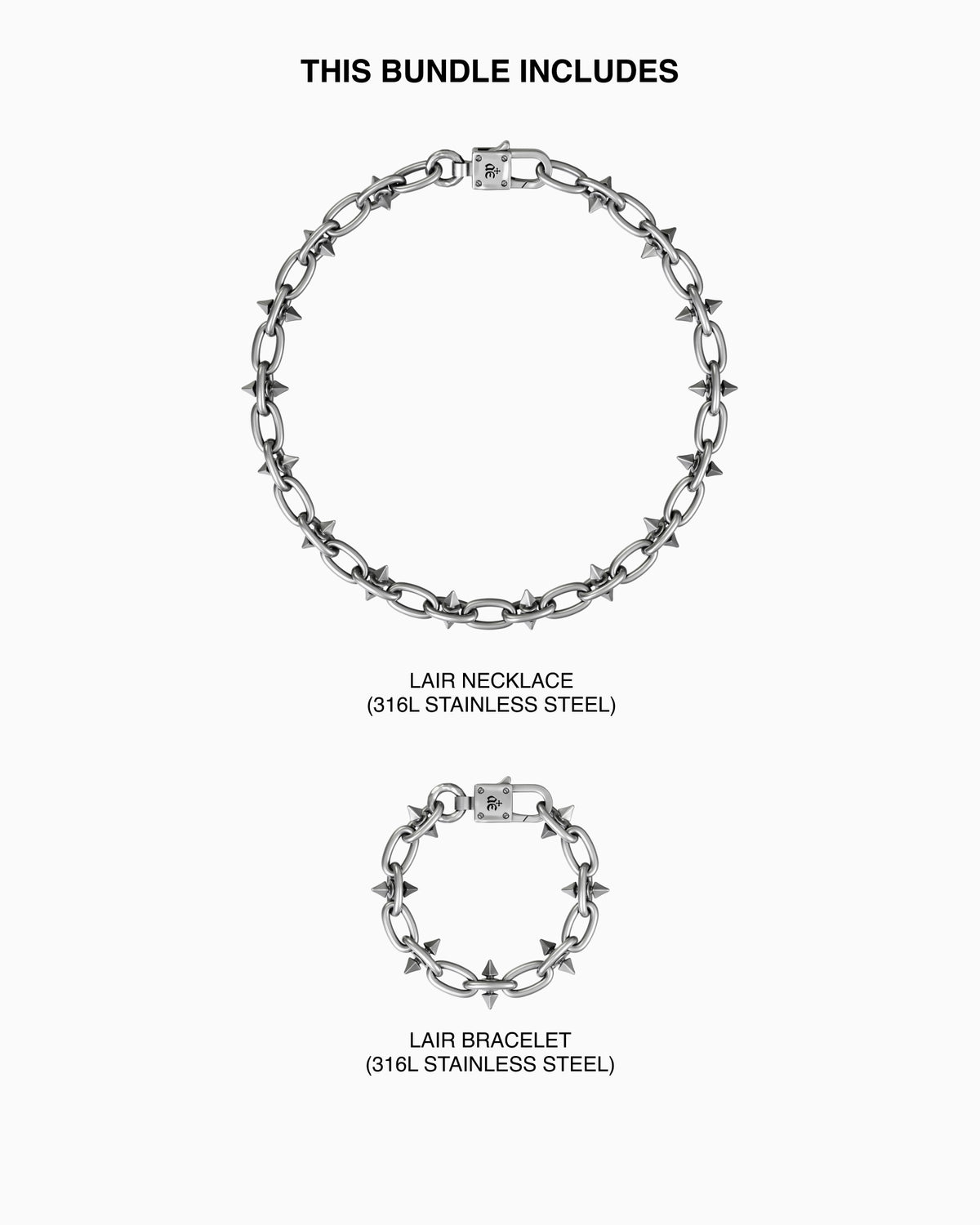 Lair necklace and bracelet set