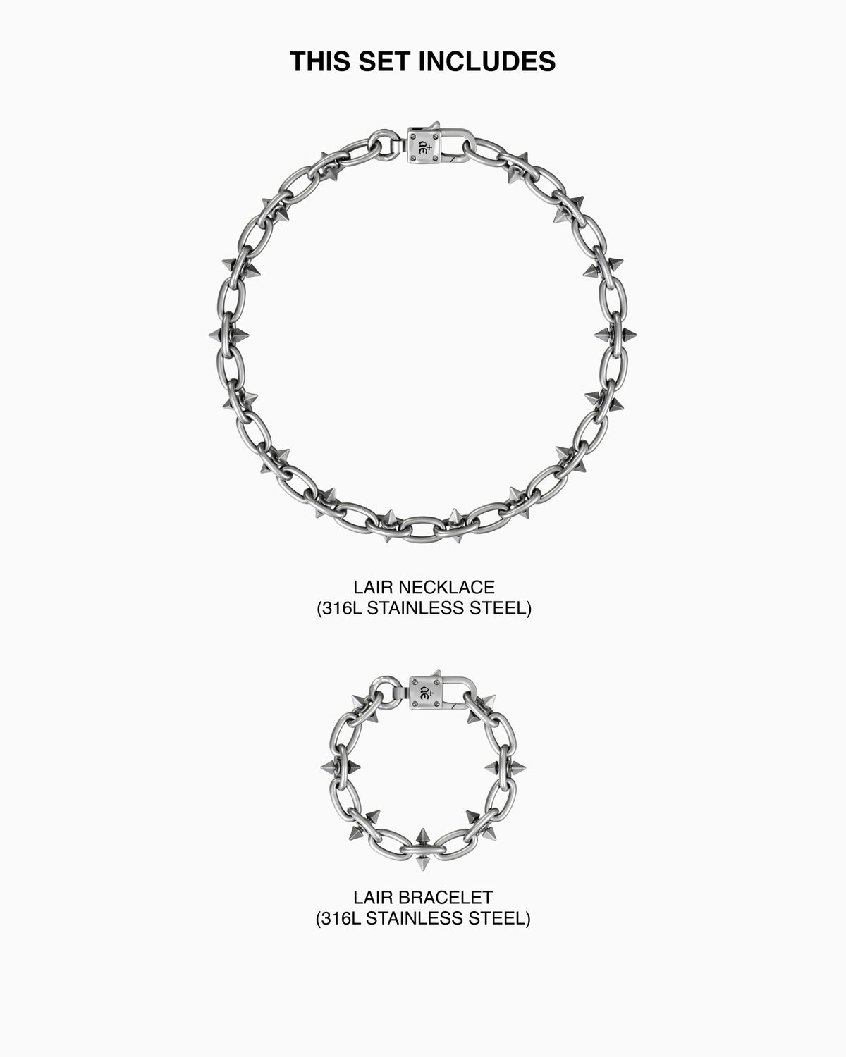 Lair necklace and bracelet set-Chain Necklaces- - - Ask & Embla